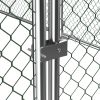 Large metal chicken coop, walk-in chicken coop, galvanized wire poultry chicken coop, rabbit duck coop with waterproof and UV protection cover for out