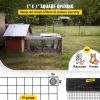 VEVOR Hardware Cloth, 24" x 100' & 1"x1" Mesh Size, Galvanized Steel Vinyl Coated 16 Gauge Chicken Wire Fencing w/A Cutting Plier & A Pair of Fabric G